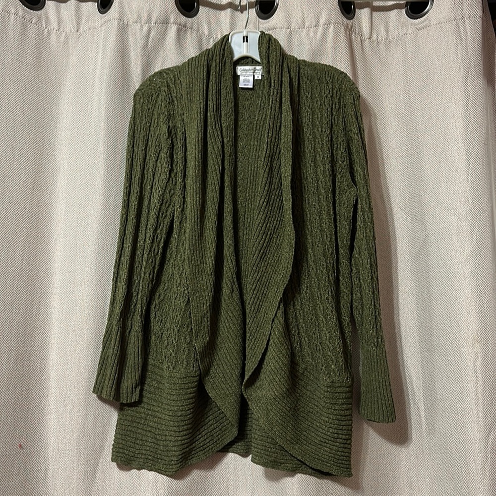 Green knit sweater